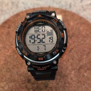 Armatron Black & Orange Digital Watch MD11239